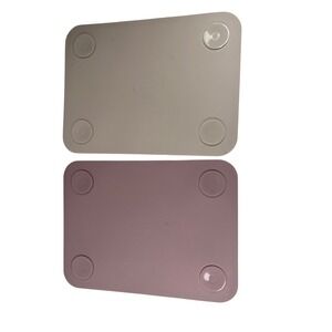 WeeSprout Silicone Suction Placemats Toddler 11x8.5 Mauve Grey Excellent 2 Pack